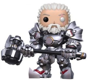 Funko POP de Reinhardt sin máscara de 15 centímetros - Los mejores FUNKO POP del Overwatch - Los mejores FUNKO POP de personajes de videojuegos