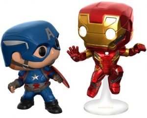 Funko POP de Capitán América vs Iron man - Los mejores FUNKO POP de Civil War - Funko POP de Marvel Comics - Los mejores FUNKO POP de los Vengadores