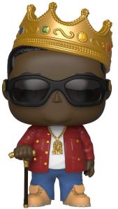 Funko POP de Notorious B.I.G. con corona y chaqueta roja - Los mejores FUNKO POP de Notorious B.I.G. - Los mejores FUNKO POP de raperos - FUNKO POP de música
