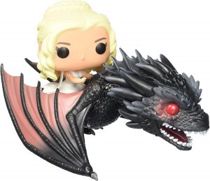 Figura FUNKO POP Rides de Daenerys sobre Drogon de Juego de Tronos - FUNKO POP Rides exclusivos - FUNKO POP con vehículos