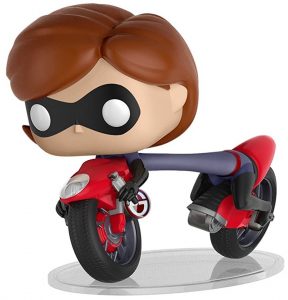 Figura FUNKO POP Rides de Elastigirl en bicileta de Disney - FUNKO POP Rides exclusivos - FUNKO POP con vehículos