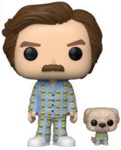 Funko POP de Ron con Baxter - Los mejores FUNKO POP de Anchorman - El Reportero - FUNKO POP de películas