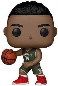 Funko POP de Giannis Antetokounmpo de Milwaukee Bucks botando - Los mejores FUNKO POP de Giannis Antetokounmpo - Los mejores FUNKO POP de Giannis Antetokounmpo de NBA