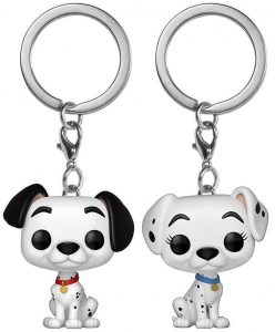 Llavero Funko POP de Pongo y Perdita de 101 dalmatas - Los mejores llaveros FUNKO POP de 101 dalmatas de Disney - Keychain FUNKO POP