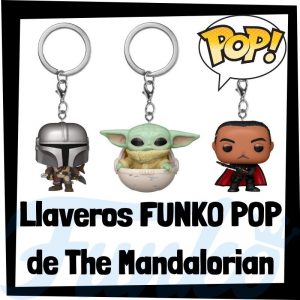 Los mejores llaveros FUNKO POP Pocket de The Mandalorian de Star Wars - Llavero Funko POP de personajes de The Mandalorian - Keychain FUNKO POP de The Mandalorian de Star Wars