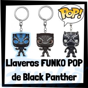 Los mejores llaveros FUNKO POP de Black Panther de los Vengadores de Marvel - Llavero Funko POP de Black Panther - Keychain FUNKO Pocket POP de Marvel
