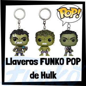 Los mejores llaveros FUNKO POP de Hulk de los Vengadores de Marvel - Llavero Funko POP de Hulk - Keychain FUNKO Pocket POP de Marvel