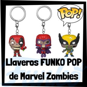 Los mejores llaveros FUNKO POP de Marvel Zombies - Llavero Funko POP de Marvel luchadores de Zombies -Keychain FUNKO POP de Marvel