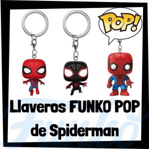 Los mejores llaveros FUNKO POP de Spiderman de los Vengadores de Marvel - Llavero Funko POP de Spiderman - Keychain FUNKO Pocket POP de Marvel