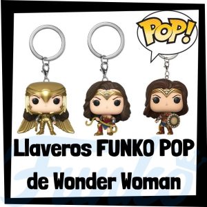 Los mejores llaveros FUNKO POP de Wonder Woman de DC - Llavero Funko POP Pocket de Wonder Woman - Keychain FUNKO POP de DC