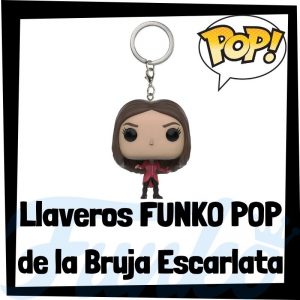 Los mejores llaveros FUNKO POP de la bruja escarlata de los Vengadores de Marvel - Llavero Funko POP Pocket de Wanda - Keychain FUNKO POP de Marvel