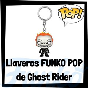 Los mejores llaveros FUNKO POP del Motorista Fantasma de los Vengadores de Marvel - Llavero Funko POP Pocket de Ghost Rider - Keychain FUNKO POP de Marvel