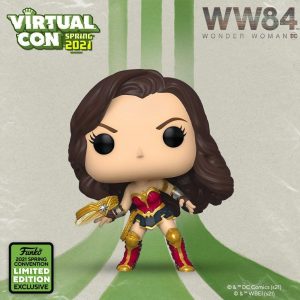 FUNKO POP de Wonder Woman con Tiara Virtual Con Spring 2021 - Virtual Con de Primavera de 2021