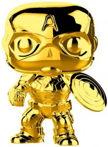 FUNKO POP de Capitán América Chrome de Marvel Studios 10 - Los mejores FUNKO POP Chrome dorado