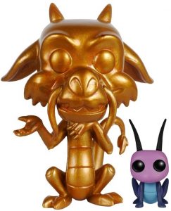 FUNKO POP de Mushu dorado y Cricket - Los mejores FUNKO POP de Mushu - FUNKO POP de Mushu de Mulán