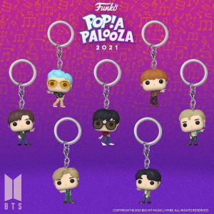 FUNKO POP de BTS Dynamite llaveros de POP A PALOOZA 2021 - Convenciones FUNKO POP de POP A PALOOZA 2021