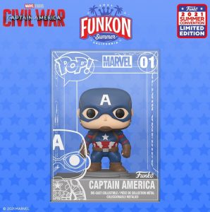 FUNKO Capitán América Die Cast exclusivo de la FUNKON Summer California 2021 - FUNKO Convención