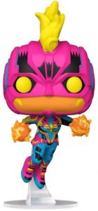 FUNKO POP de Capitana Marvel de Black Light Series exclusivo