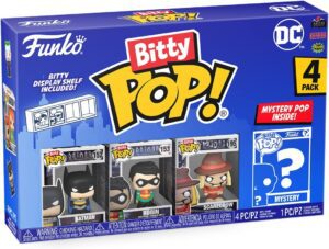 Funko Bitty Pop De Batman De Dc 4 En 1 Con Batman, Robin Y El Espantapájaros