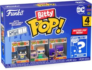 Funko Bitty Pop De Batman De Dc 4 En 1 Con Batman, El Acertijo Y Batgirl