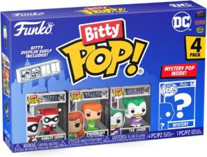 Funko Bitty Pop De Batman De Dc 4 En 1 Con Harley Quinn, Poison Ivy Y The Joker