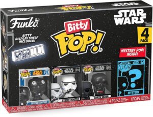 Funko Bitty Pop De Star Wars 4 En 1 Con The Fighter Pilot, Stormtrooper Y Darth Vader De Star Wars