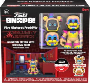 Funko Snaps De Five Nights At Freddy’s De Glamrock Freddy With Dressing Room