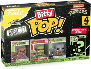 Funko Bitty Pop De Las Tortugas Ninja Adolescentes De Splinter, Raphael Y Rocksteady