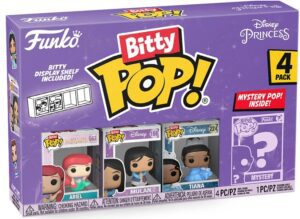 Funko Bitty Pop De Princesa Disney 4 En 1 Con Ariel, Mulán Y Tiana