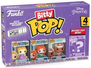 Funko Bitty Pop De Princesa Disney 4 En 1 Con Rapunzel, Mérida Y Moana