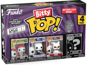 Funko Bitty Pop De Sally, Jack Skellington Y Zero De Pesadilla Antes De Navidad