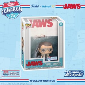 Funko Pop Movie Poster De Chief Brody De Jaws De Fun On The Run 25