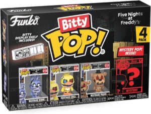 Funko Bitty Pop De Nightmare Bonnie, Nightmare Chica, Nightmare Freddy De Five Nights At Freddy’s