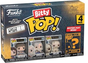 Funko Bitty Pop De Frodo Bolsón, Gandalf Y Gollum