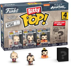 Funko Bitty Pop Avatar Iroh, Admiral Zhao Y Firelord Ozai