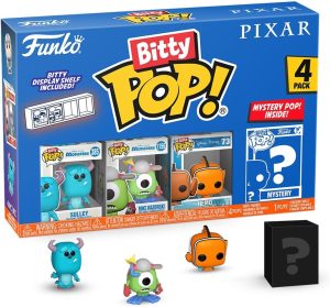 Funko Bitty Pop Disney Pixar De Sulley, Mike Y Nemo