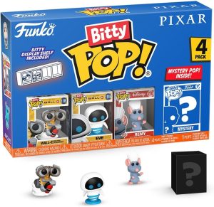 Funko Bitty Pop Disney Pixar De Walle, Eve Y Remy