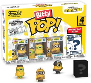 Funko Bitty Pop Minions De Eye, Matie, Cro Minion, Au Naturel