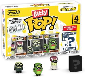 Funko Bitty Pop Minions De Frankenbob, Bride Kevin Y Creature Mel